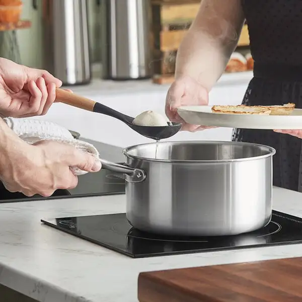 Space-Saving Tri Ply Stainless Steel Sauce Pan with Cover