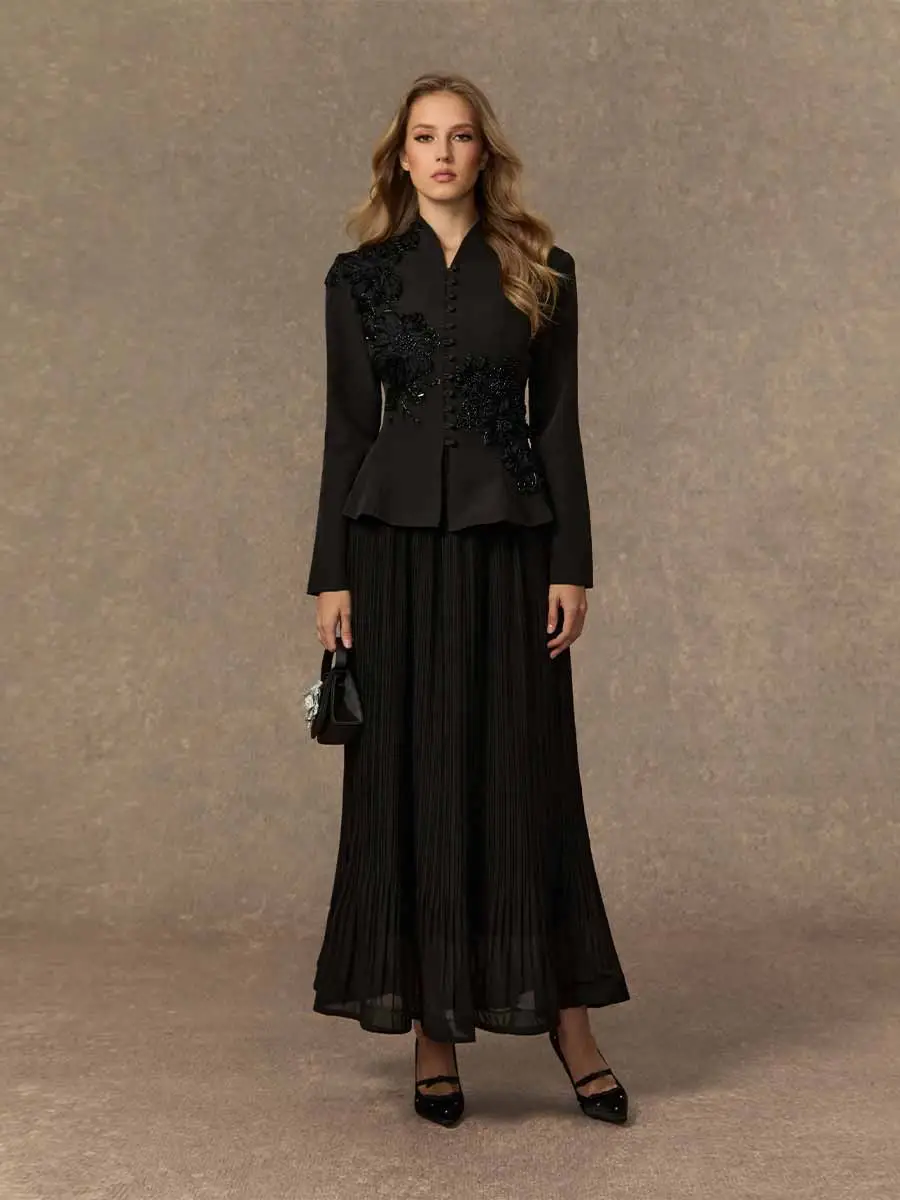 Ashlyn Lace Embroidered Two Piece Set