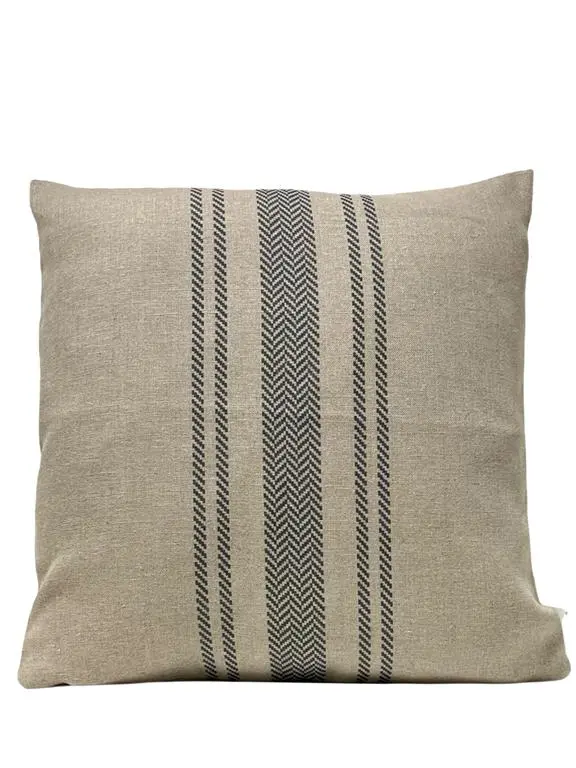 Striped Cotton Throw Pillow