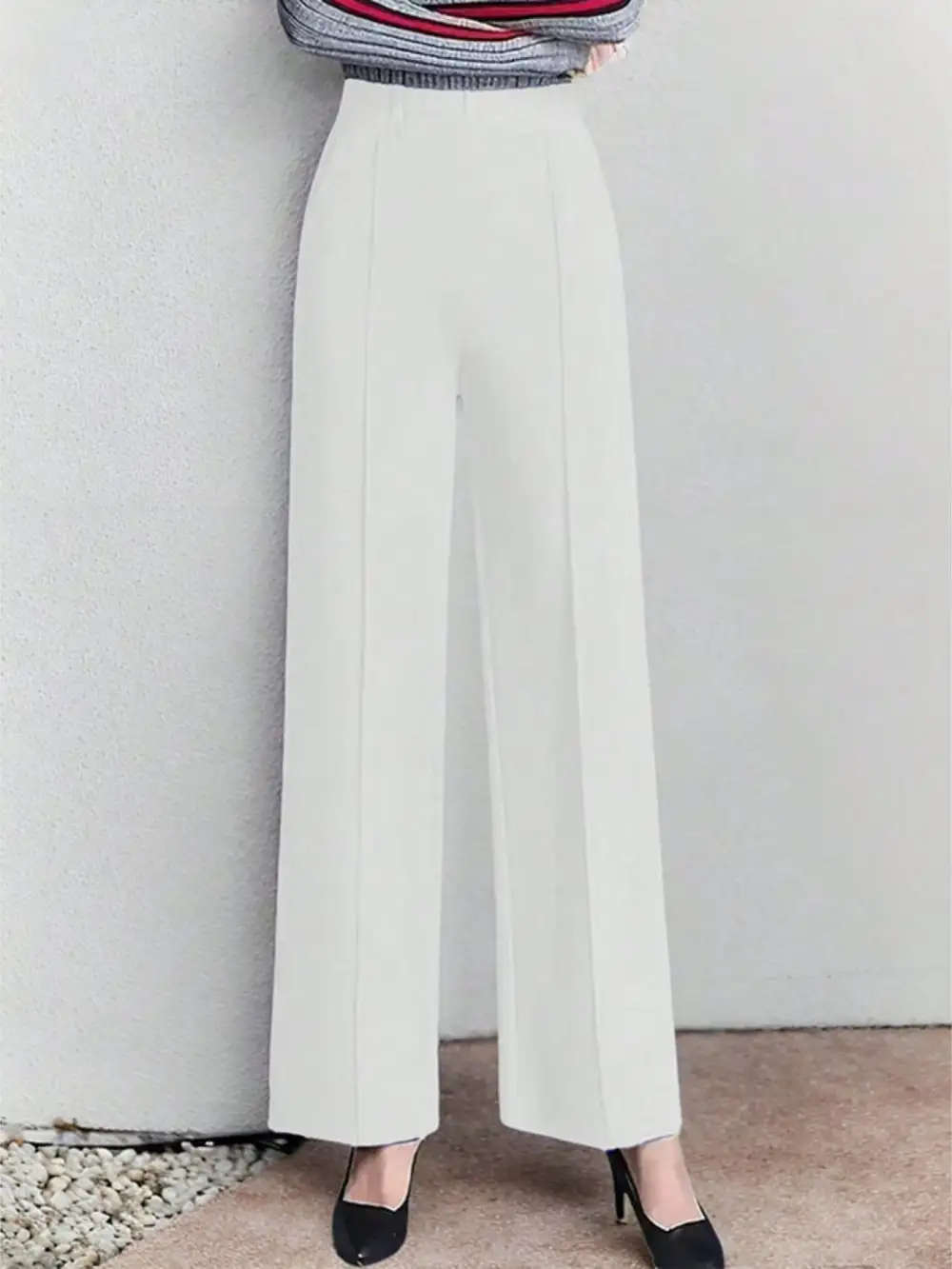 Classic High Waisted Wide Leg Pants
