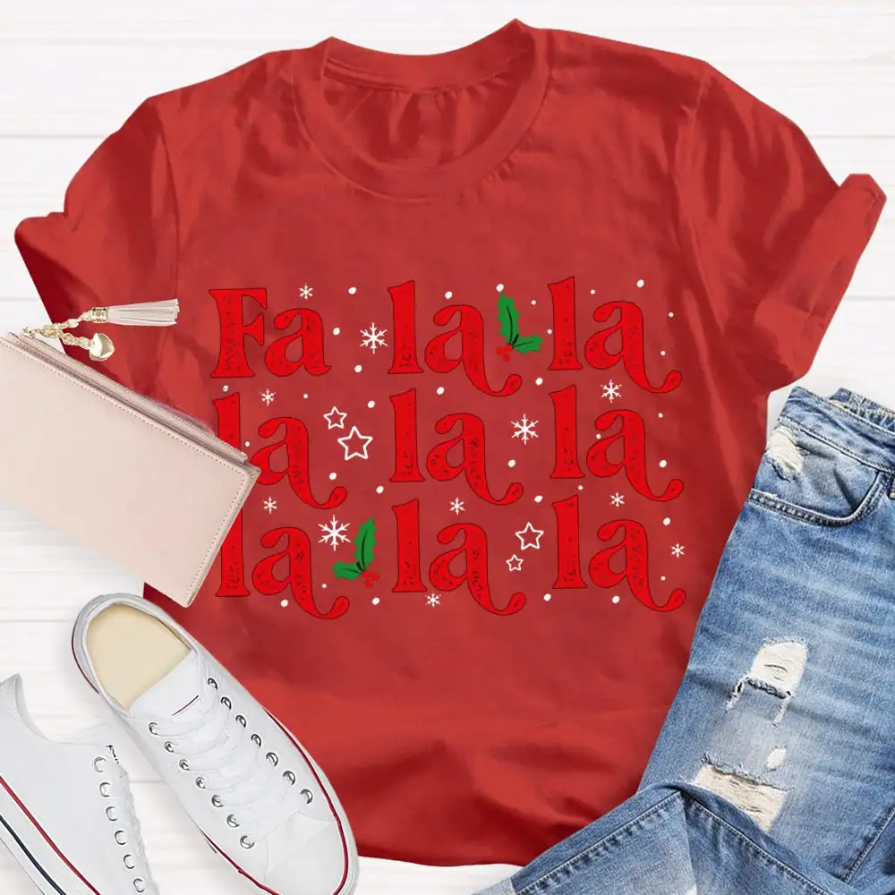 Musical Notes And Snowflakes Christmas Music T-Shirt