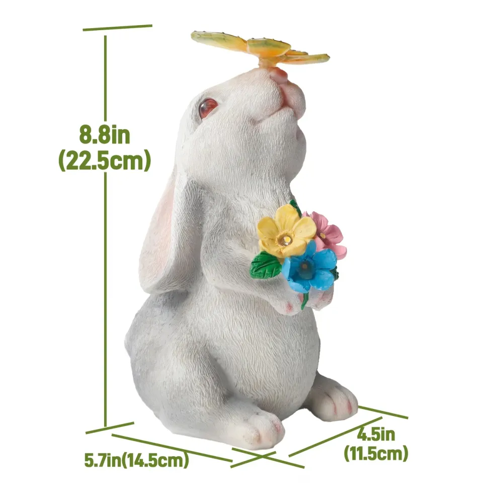 LED Bunny Garden Statue