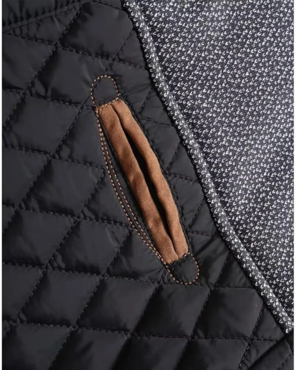 Diamond Quilted Button Jacket