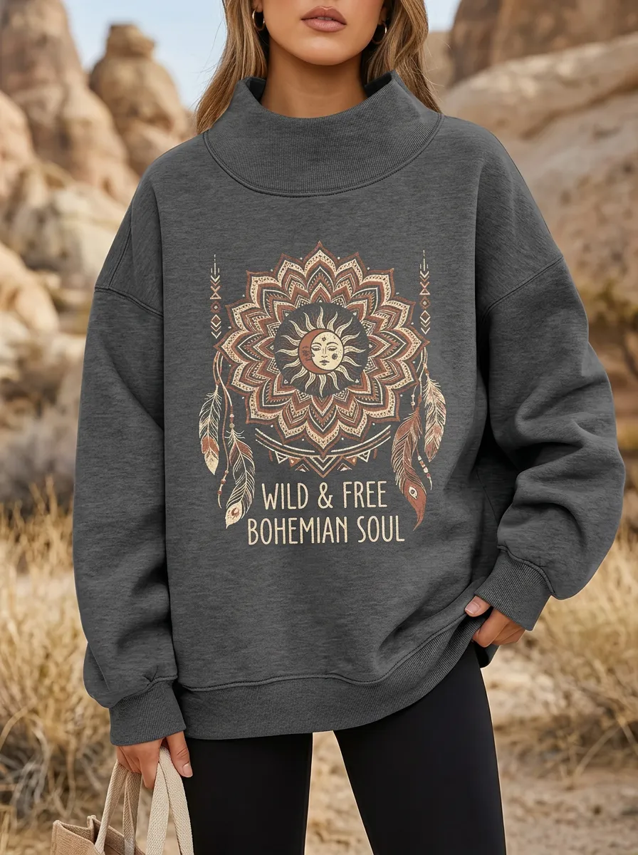 Bohemian Soul Sun Sweatshirt