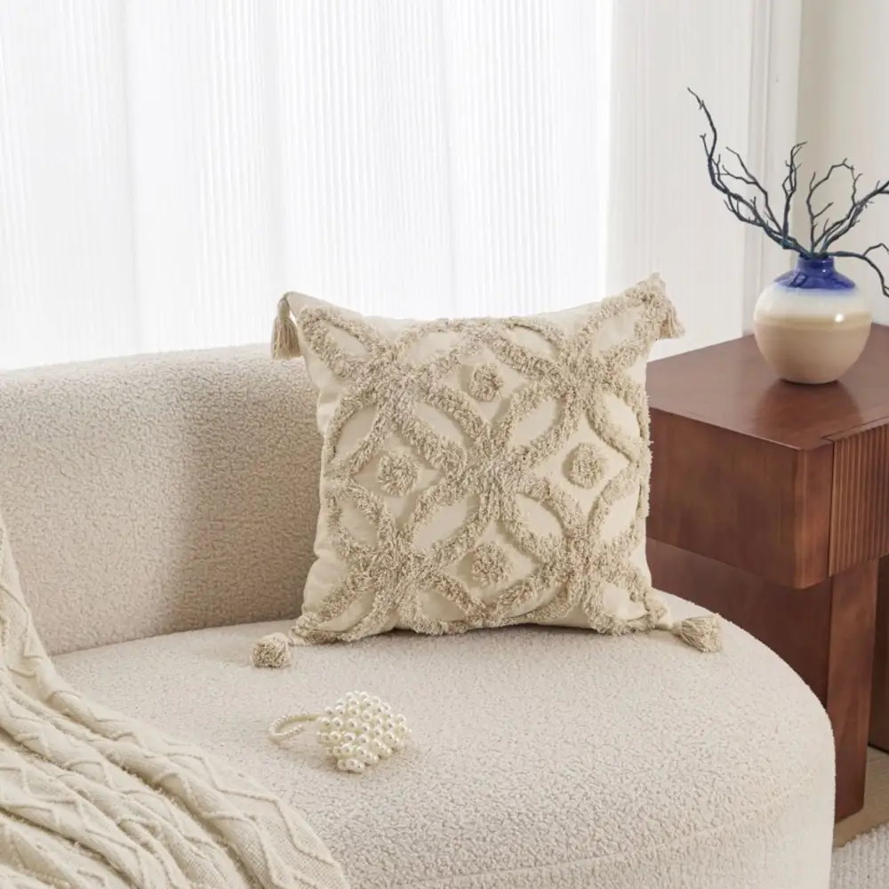 Cotton Canvas Accent Pillow