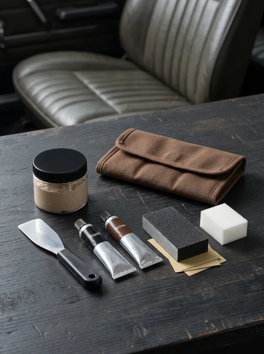 Color Matching Leather Repair Cream Kit