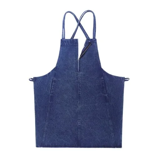 Washed Denim Denim Crossback Kitchen Work Apron