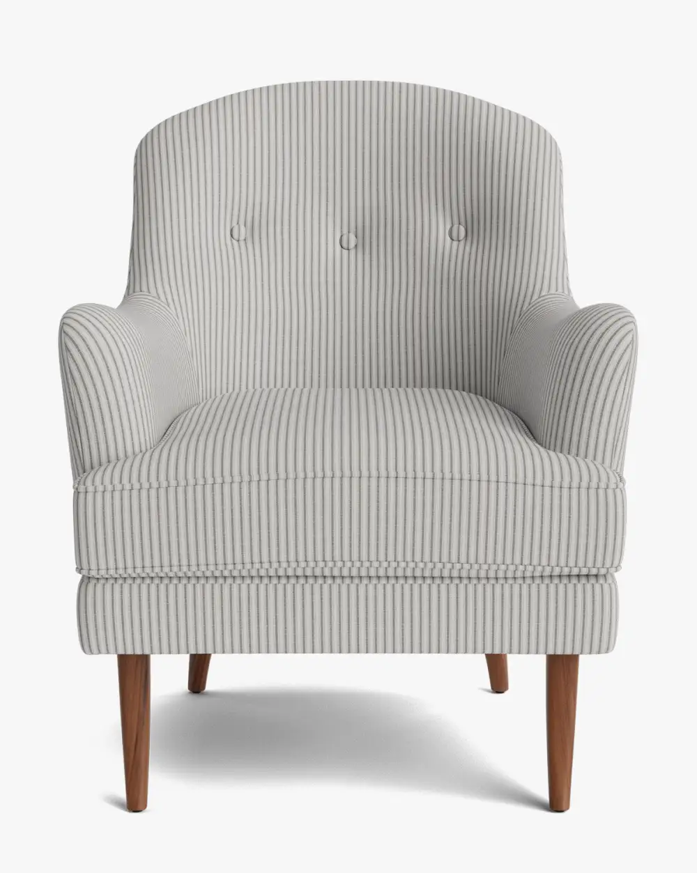 Tufted Wood Lounge Chair