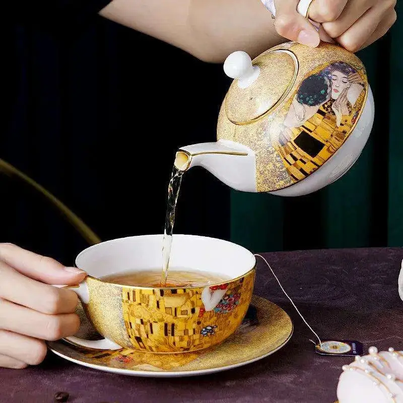 Bone Tea Set Table