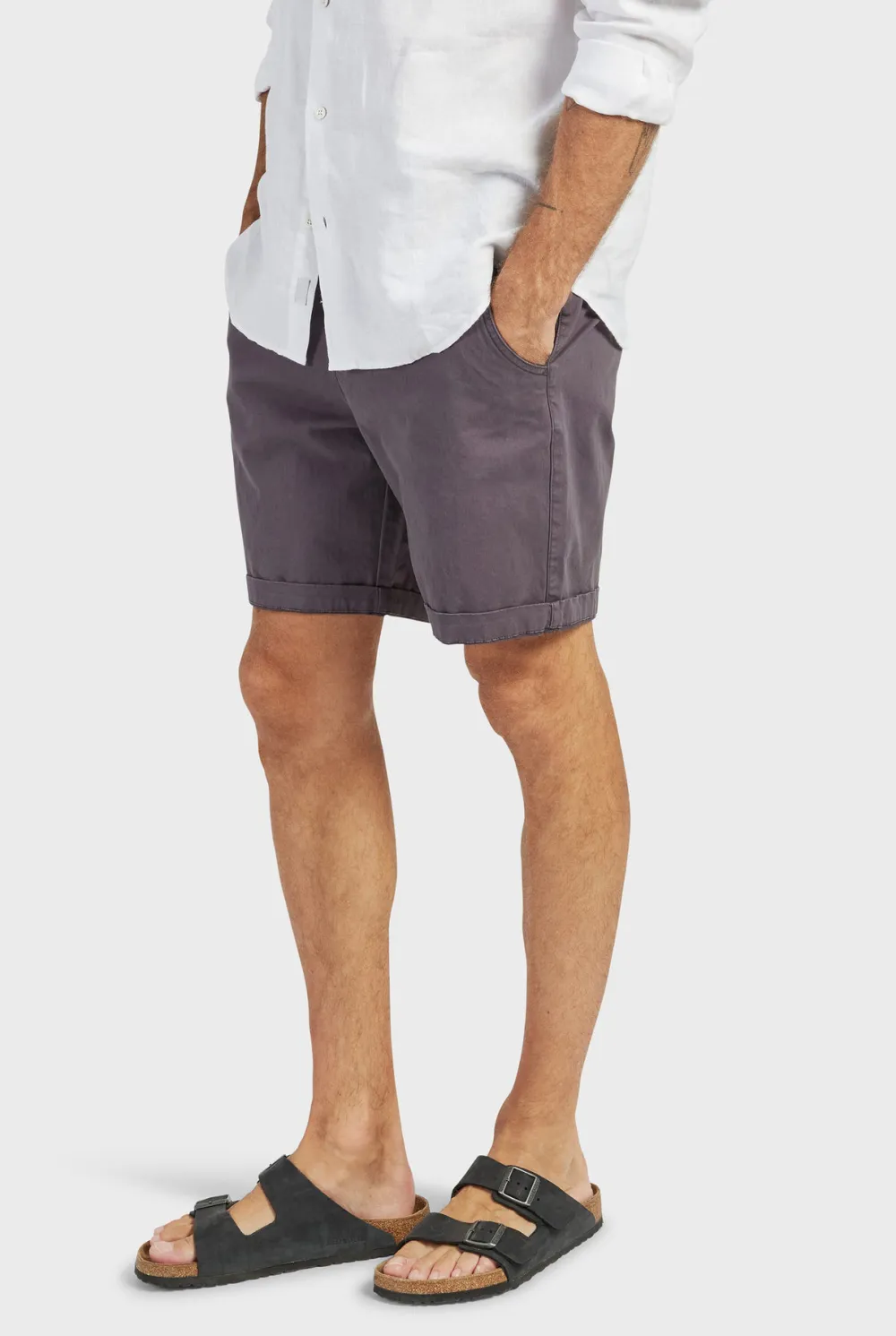Slim Fit Stretch Cotton Chino Casual Shorts