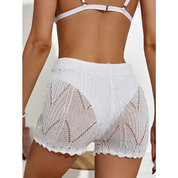 Women's Cutout Drawstring Shorts Swim Bottom