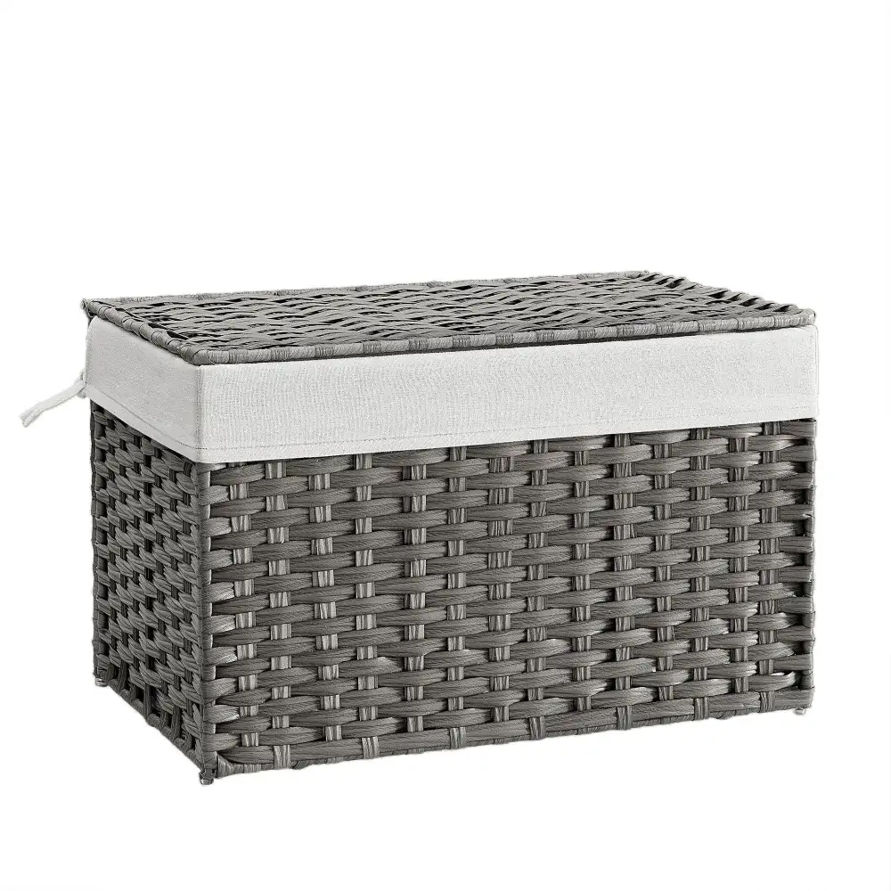 Everyday Removable Liner Lidded Foldable Laundry Storage Basket