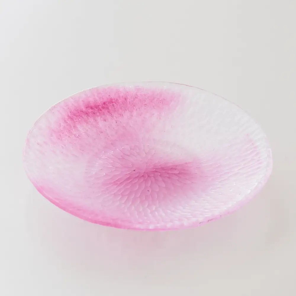Textured Glass Side Plate