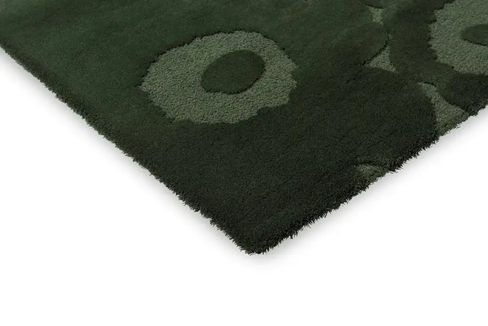 Wool Tufted Floral Layered Area Rug