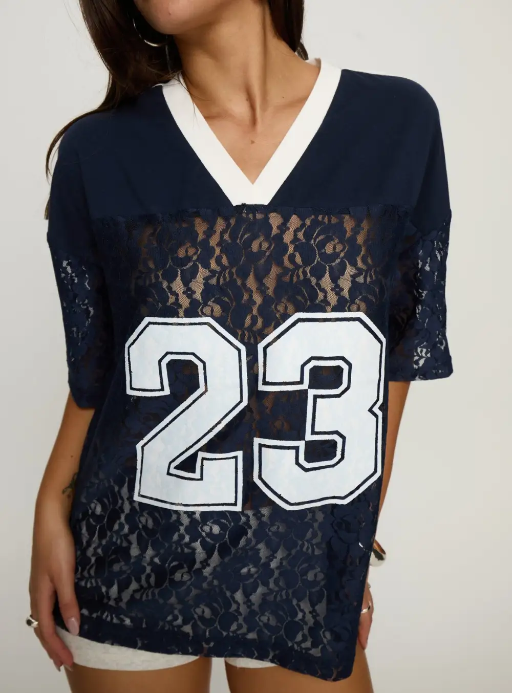 Lucky Lace Jersey Classic Printed Top