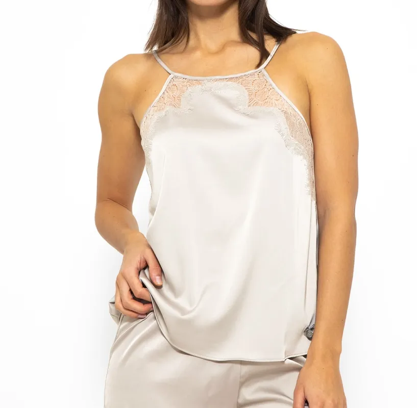 Lace Satin Everyday Top