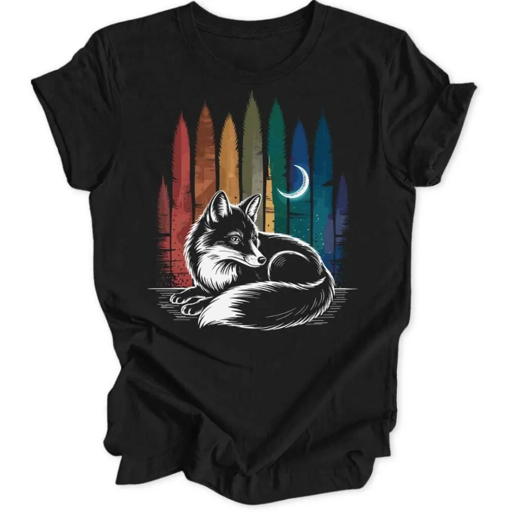 Rainbow Fox Unisex T-Shirt