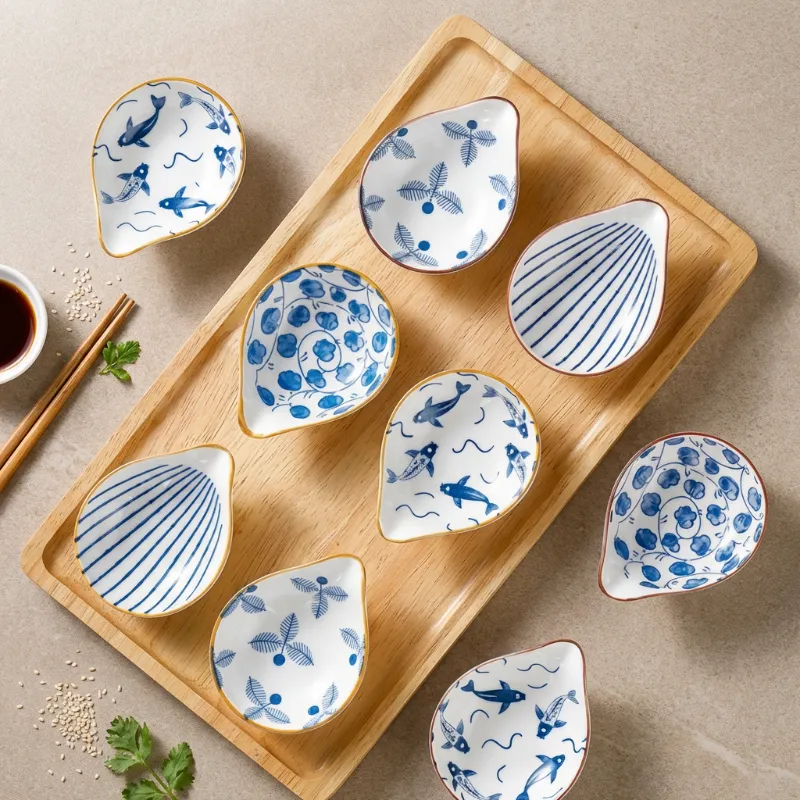 Coastal Ceramic Dip Dishes