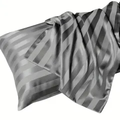 2-Pack Striped Satin Pillowcases