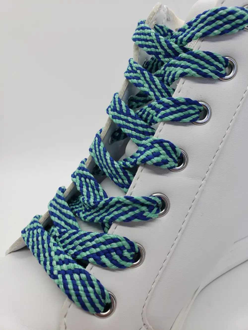 Modern Herringbone Pattern Shoelaces