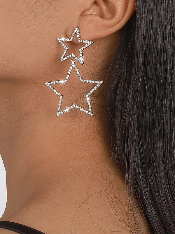 Curved Textured Accent Earrings
