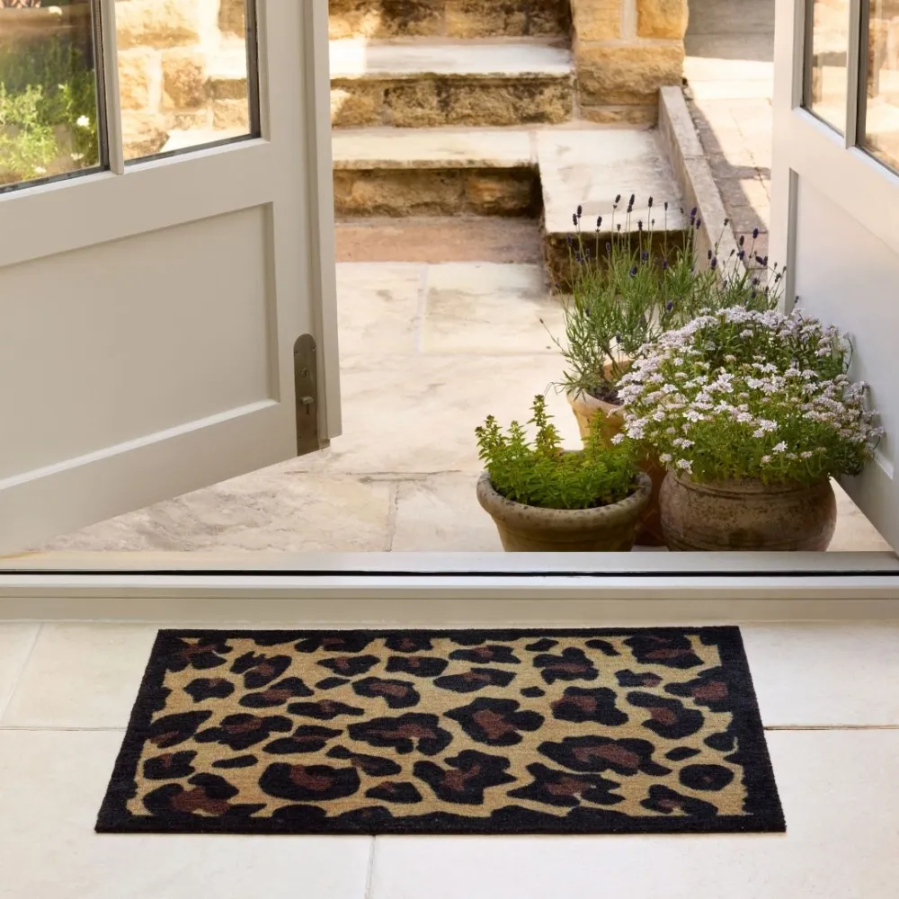 Leopard Border Door Mat