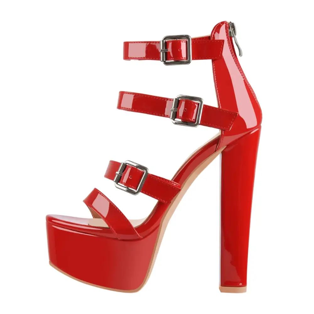 Platform Chunky High Heel Sandals