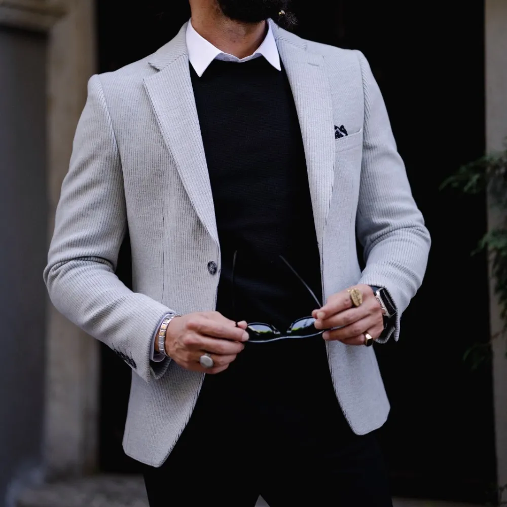 Mono Collar Slim Fit Jacket