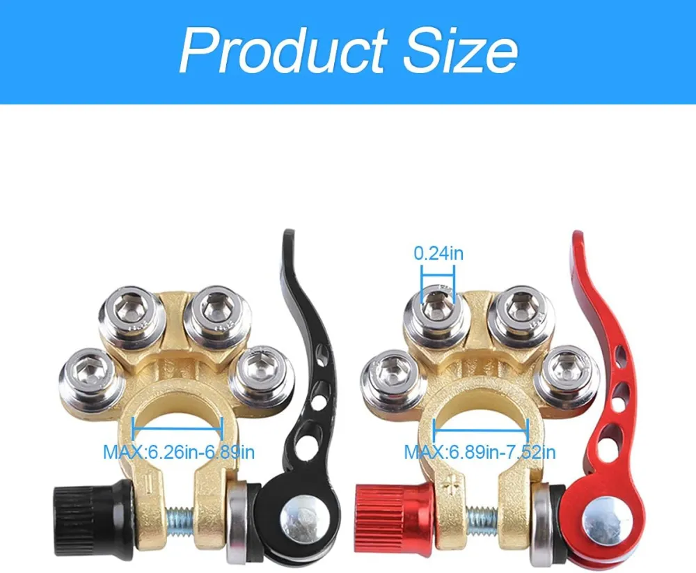 Quick Release Battery Terminal Connector Set
