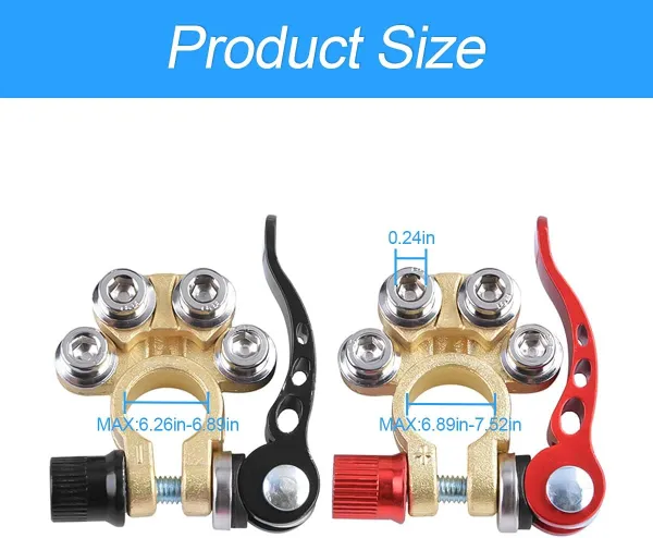 Quick Release Battery Terminal Connector Set