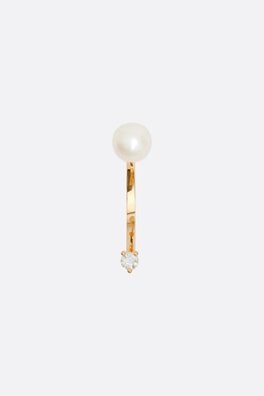 Pearl Diamond Accent Gold Tone Earrings