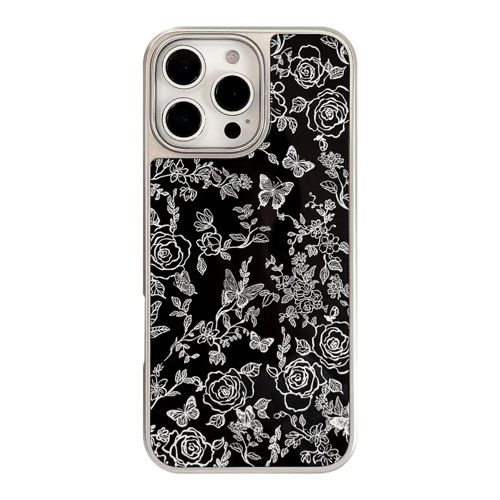 Floral Butterfly Glossy Phone Case