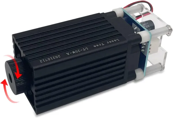 4W Laser Engraver Module, 450nm Adjustable Focus