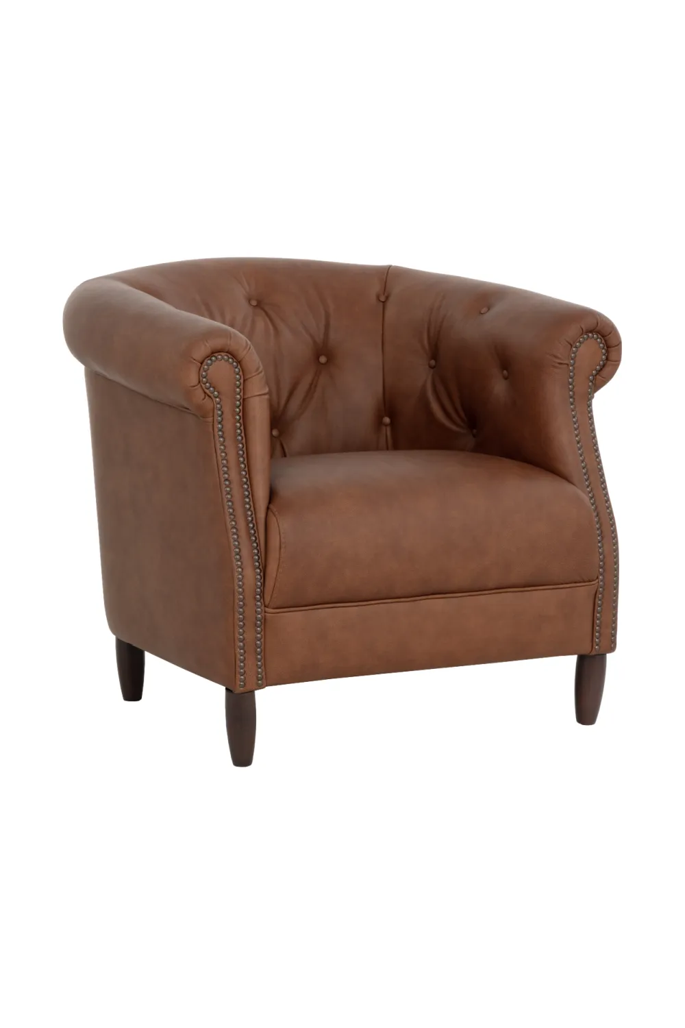 Leather Chesterfield Lounge Chair