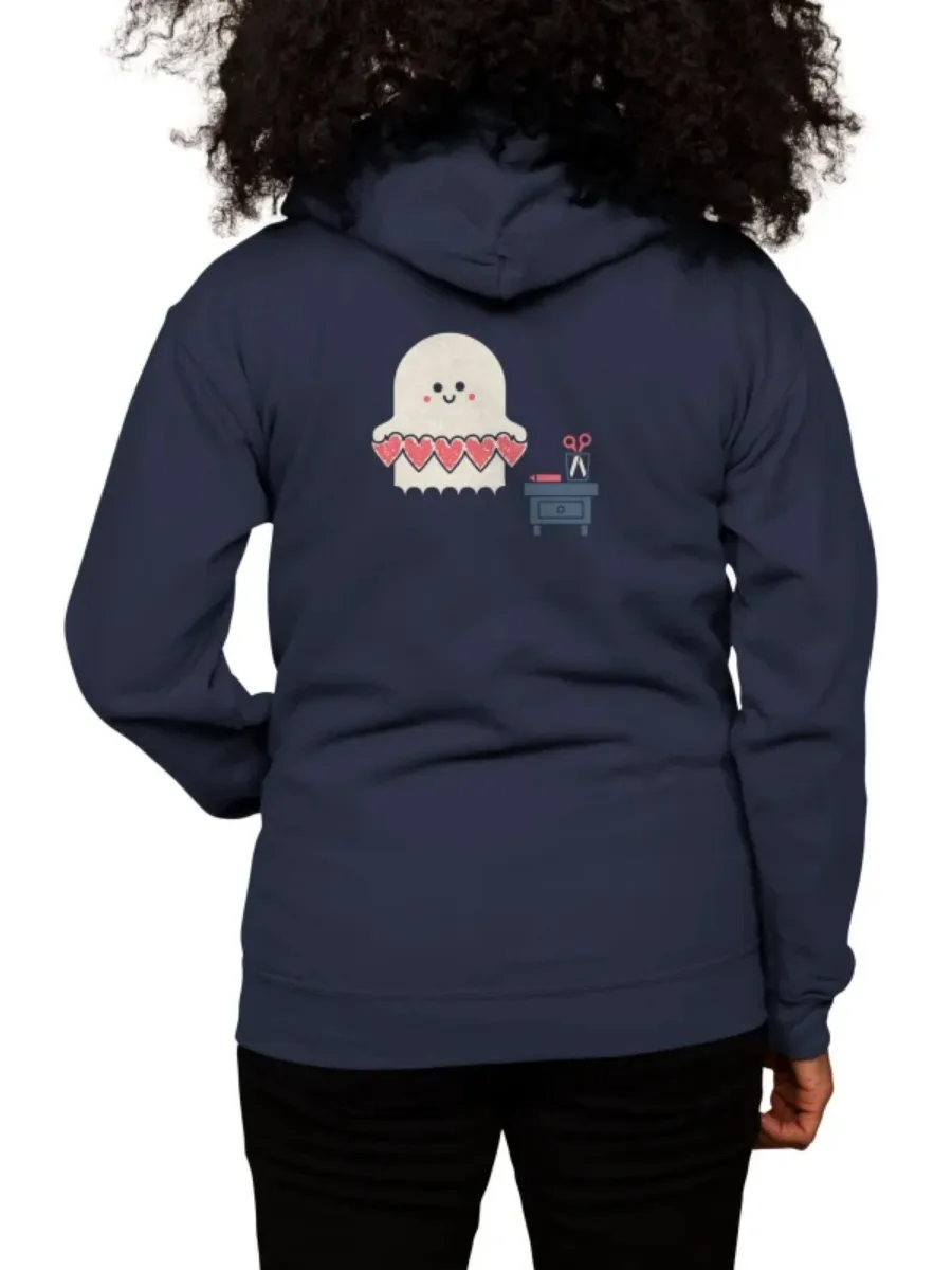Cute Ghost Sewing Hoodie