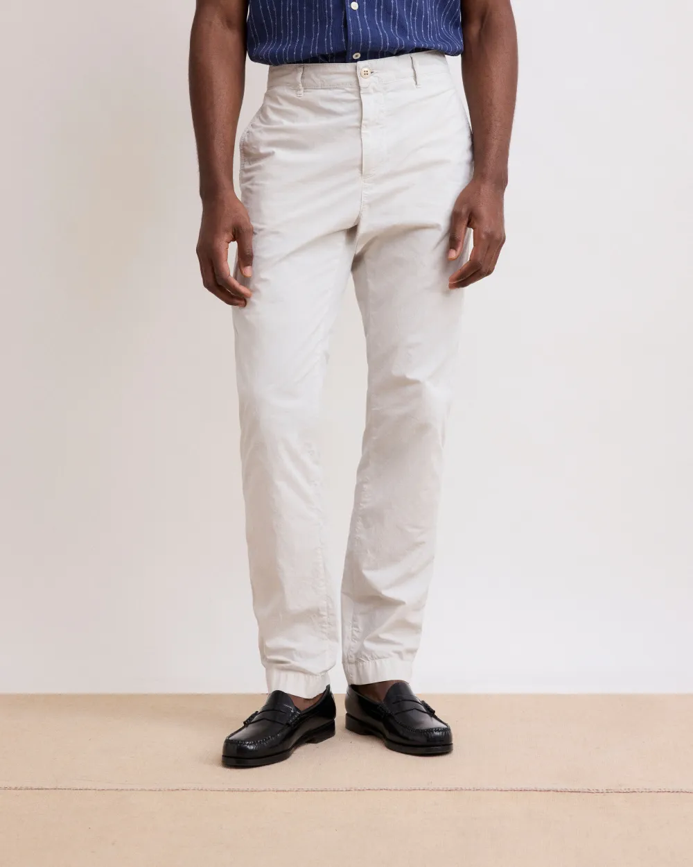 Men's Cement Casual Style Straight-Fit Pants