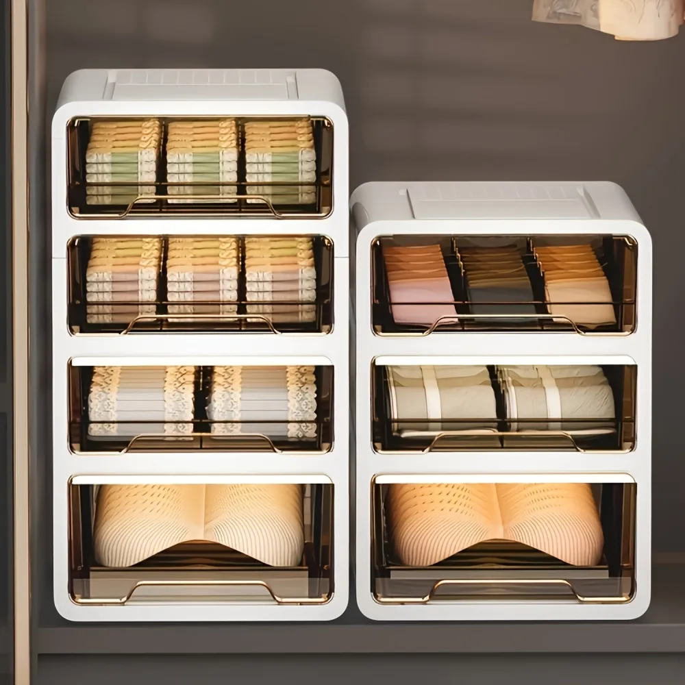 Durable Multi-Drawer Lingerie Storage Unit, Closet Essential for Categorized Intimate Wear Organization