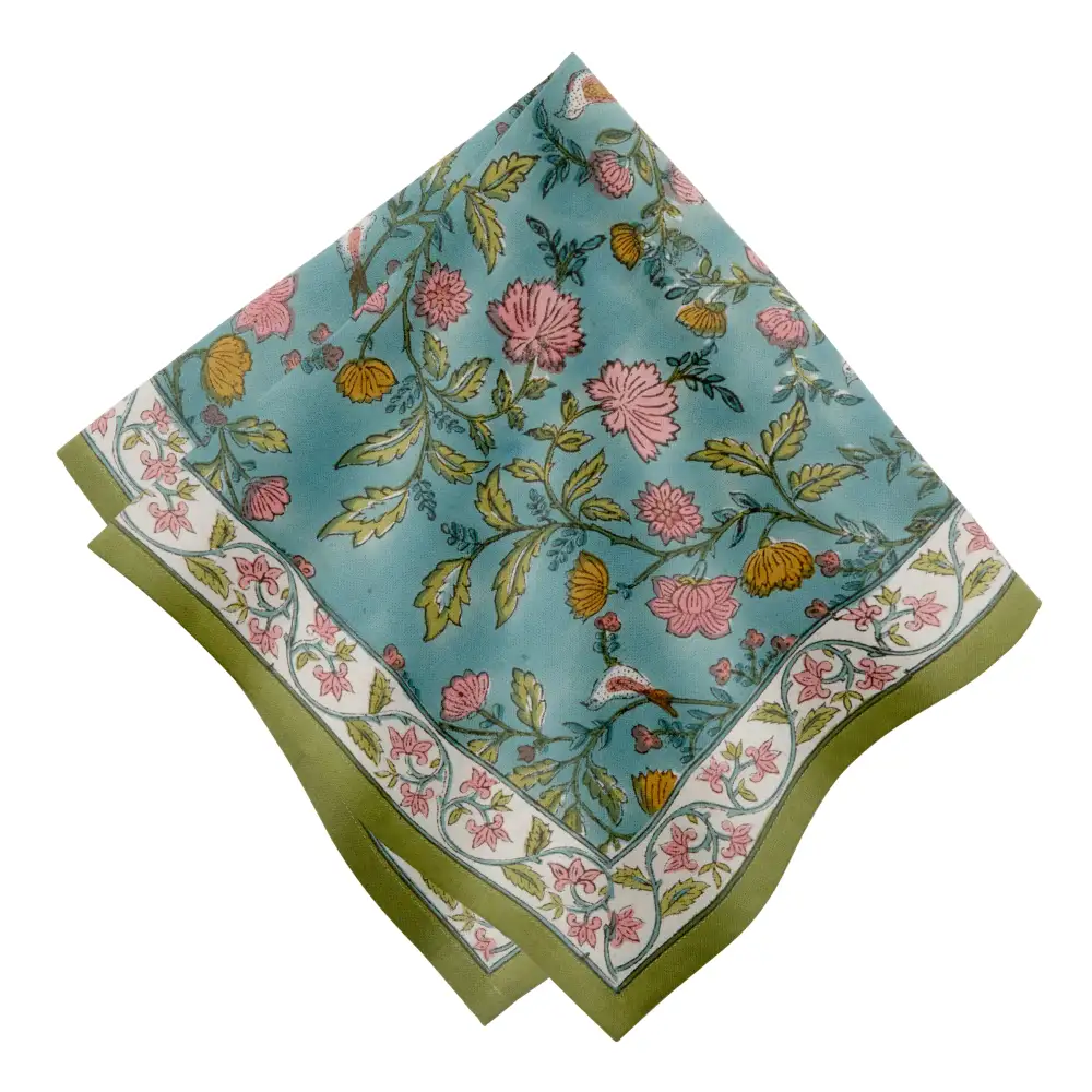 Softened Garden Floral Napkin Set