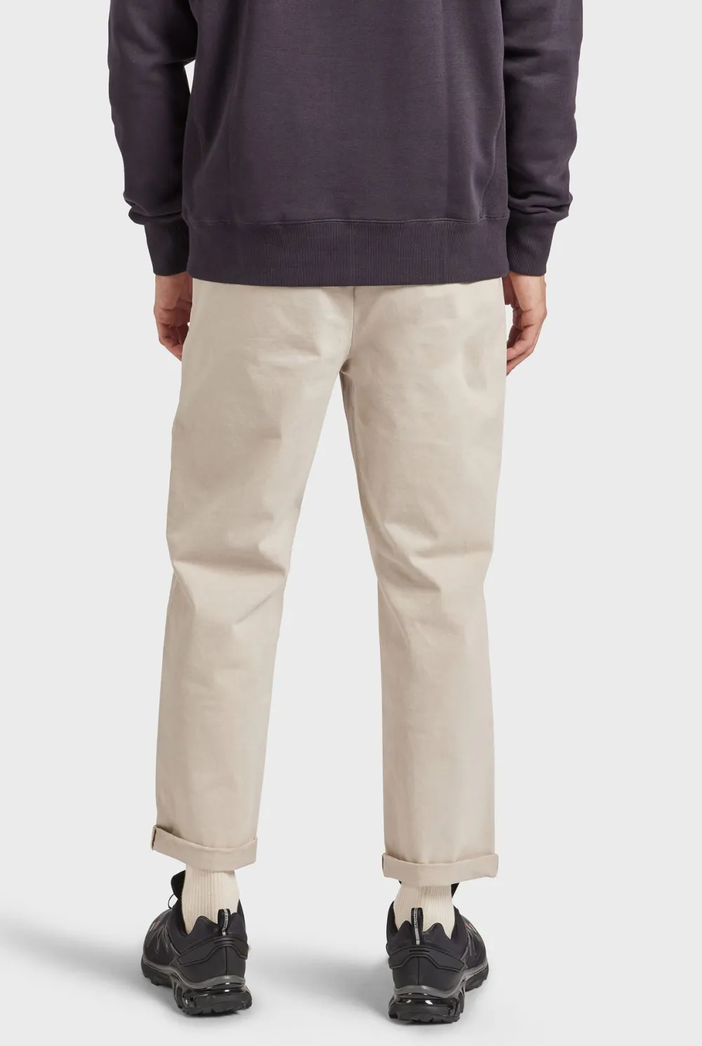 Casual Tapered Fit Cotton Blend Chino Pants