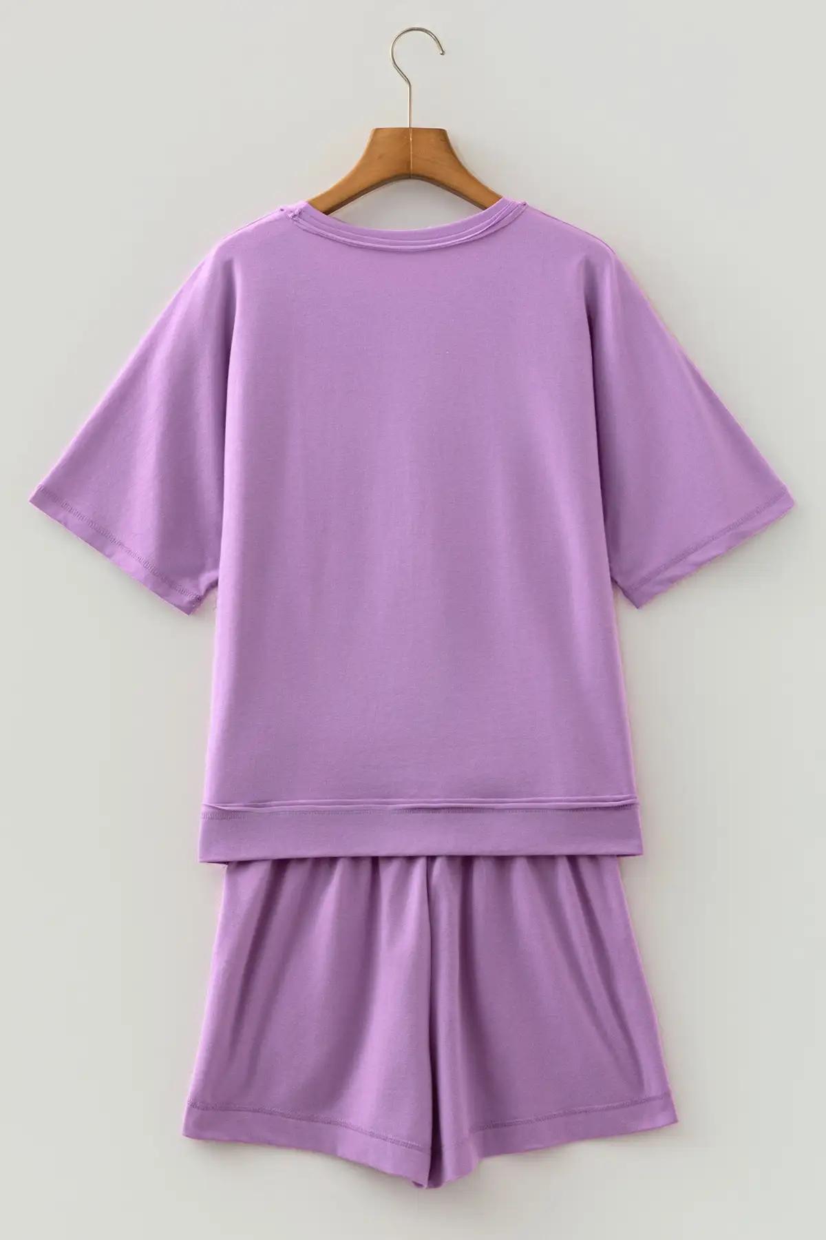 Refined Pocketed Two-Piece Top and Shorts Set