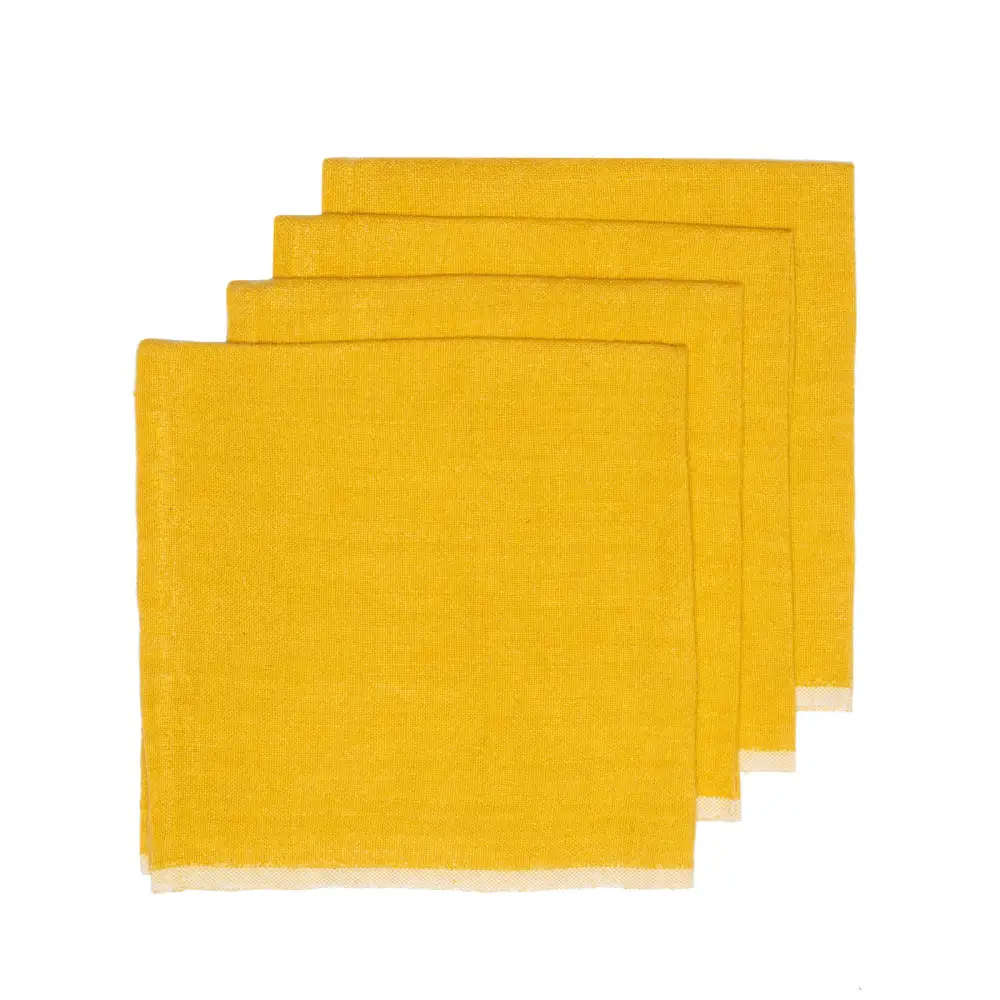 Softened Chunky Linen Napkin Set