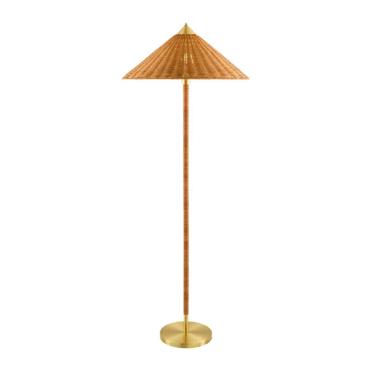 Rattan Conical Floor Lamp