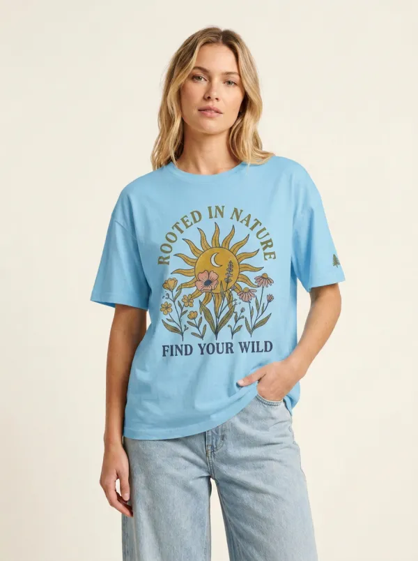 Nature Lover Sun Flower Rooted In Nature T-Shirt