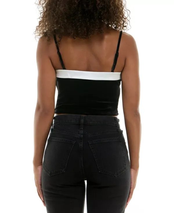 Velvet Satin Sleeveless Top