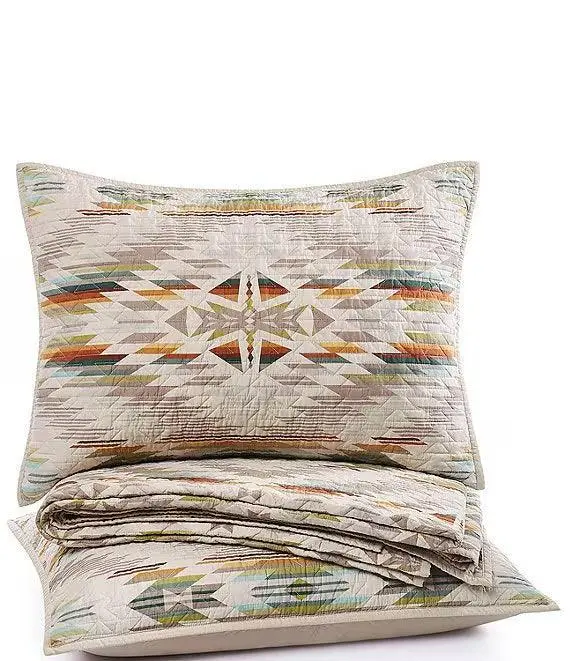 Refined Quilted Geometric Quilt Set