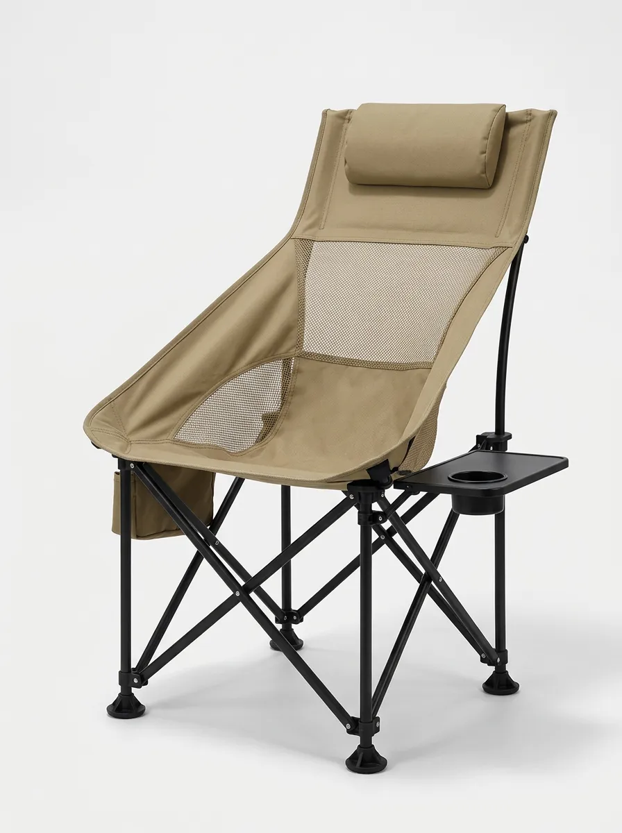 Camping Mesh Back Folding Camping Chair