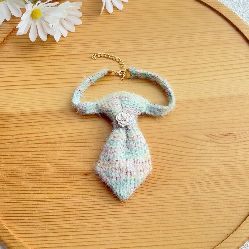 Floral Accent Pet Tie Collar
