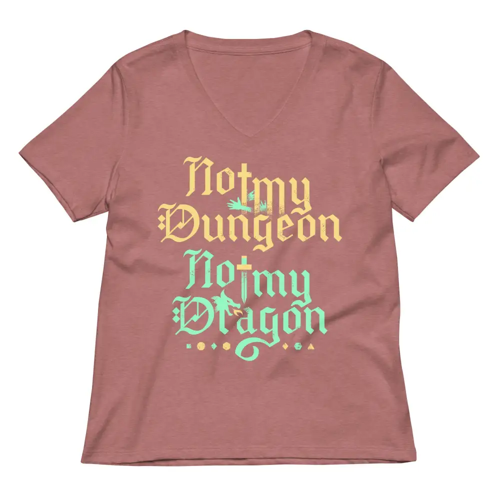 Dungeon Dragon V Neck Tee