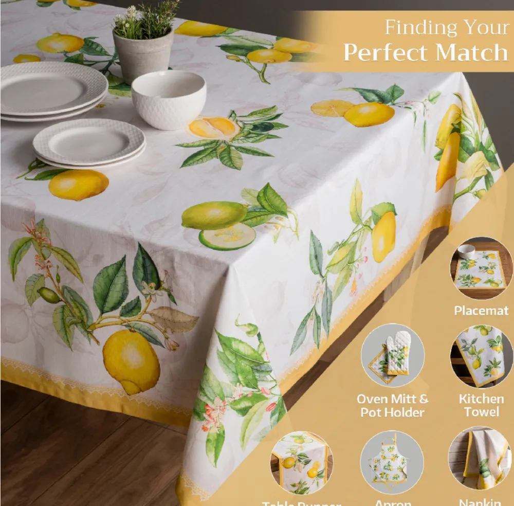 Limoncello Cotton Tablecloth