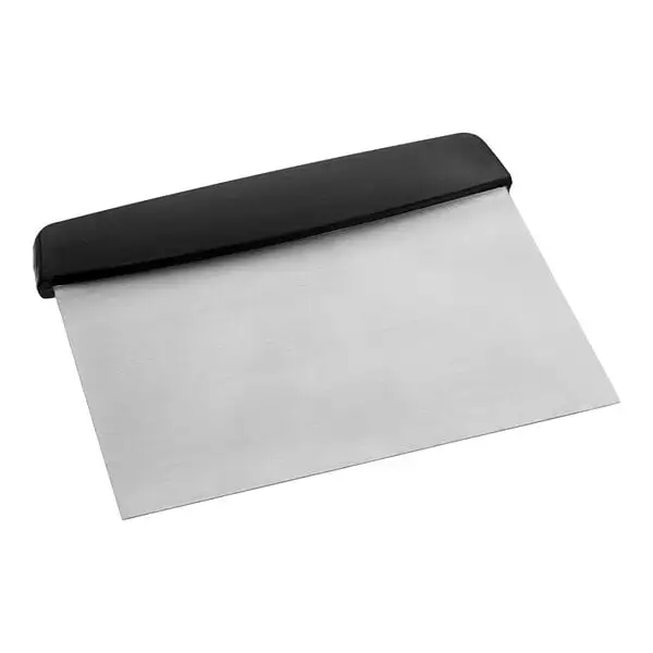 Compact Stainless Steel Dough Cutter Bench Scraper with Plastic Handle